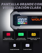 WOLFBOX 3000A Paquete de potencia de arranque de salto, 8L gasolina/6L