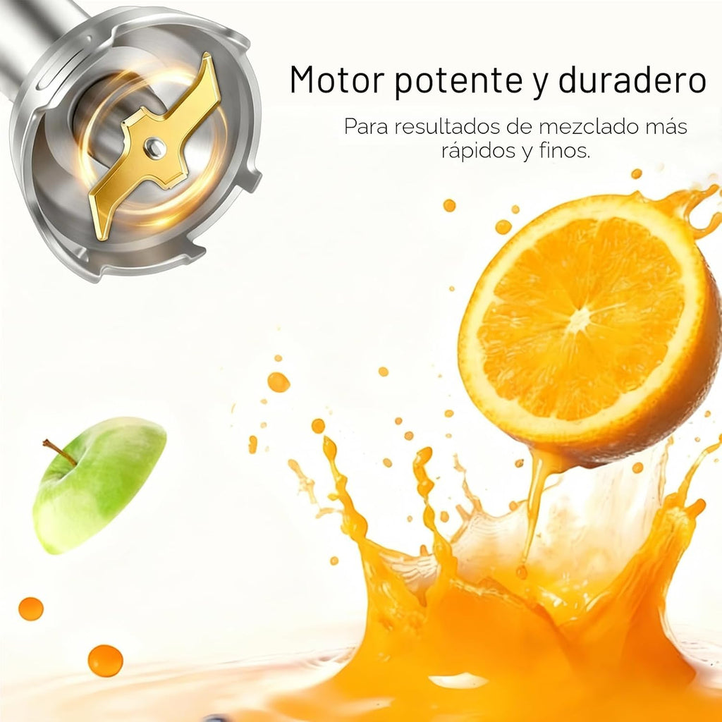 MEGAWISE 1000W Batidora de Mano, Inmersión con Multiverse Attachments y Picadora