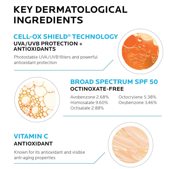 La Roche-Posay Anthelios AOX Suero Antioxidante Diario con SPF, Hid...