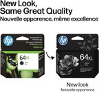 HP Cartucho de tinta negro de alto rendimiento 64XL, funciona con Envy