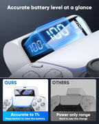 FASTSNAIL LED Display 7400mWh Battery Pack para PS5 DualSense Controller