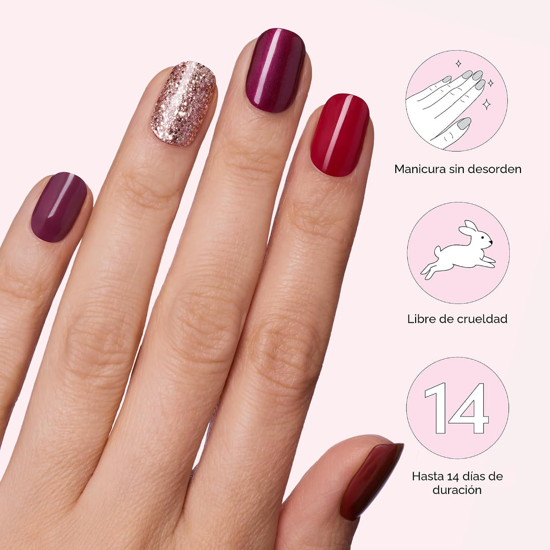 Dashing Diva Kit de Tiras para Uñas con Brillo 5 en 1 - Lo Mejor de...