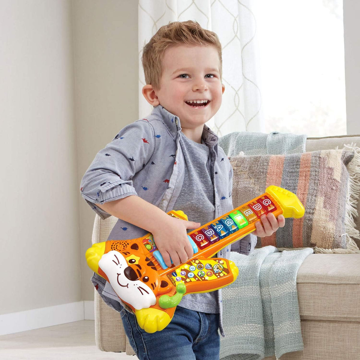 VTech - Guitarra Zoo Jamz Tiger Rock, naranja