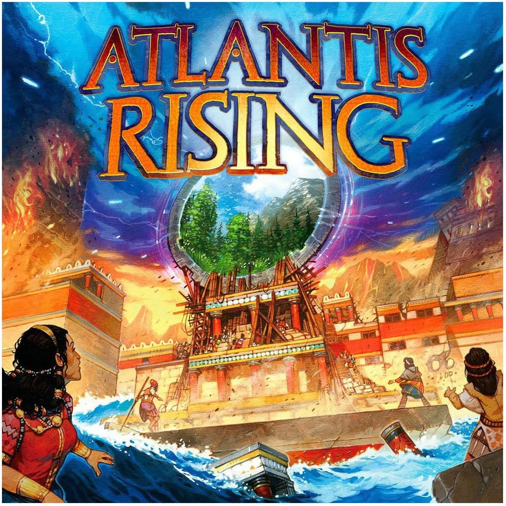 Atlantis Rising (2ª edición) Edición Estándar - Juego de mesa de colocación de trabajadores cooperativos para 1 a 7 jugadores, juego de 60 a 120 minutos, juego de estrategia con isla modular, juego de mesa familiar y para adultos