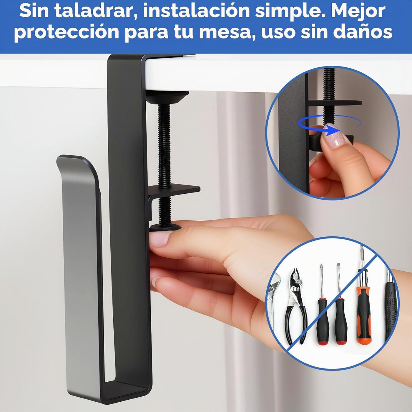 LUKETURE Soporte lateral ajustable para laptop, soporte para portát...
