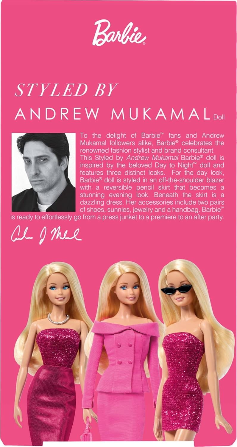 Barbie Signature Styled by Andrew Mukamal Fashion Doll, coleccionab...