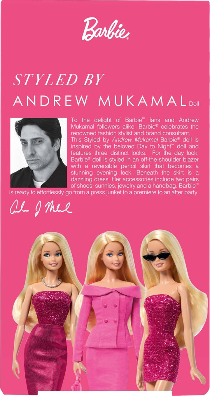 Barbie Signature Styled by Andrew Mukamal Fashion Doll, coleccionab...