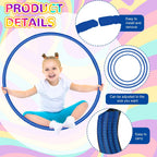 Shappy - 6 piezas de aros de ejercicio desmontables ajustables, juguete de plástico, juguetes de patio de juegos, aros circulares de colores para juegos de adolescentes, gimnasia, equipo de agilidad