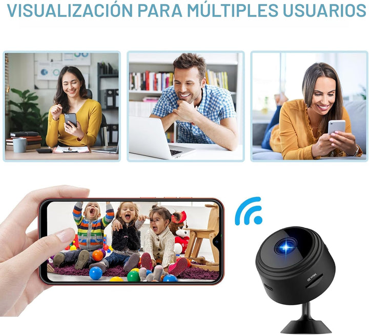 ZMDCAM Cámara Oculta Inalámbrica Mini Cámara WiFi 1080P HD