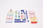 STEM Kit de circuito electrónico para niños, más de 201 proyectos, kit de fabricante de circuitos de física, juguete educativo de experimento científico para niños y niñas a partir de 8 años (color