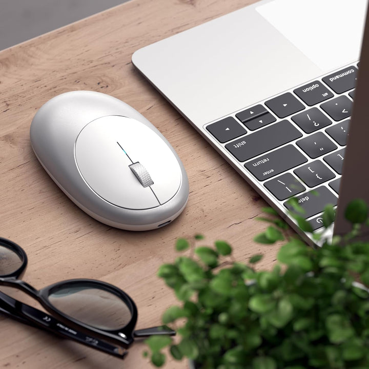 Satechi M1 - Mouse inalámbrico Bluetooth, recargable USB-C, compact...