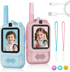 Walkie Talkies de video para niños doble cámara paquete de