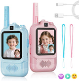 Walkie Talkies de video para niños doble cámara paquete de