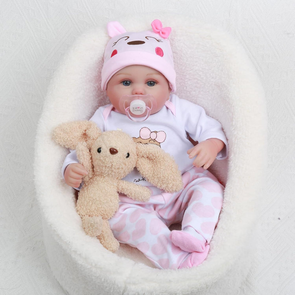 CHAREX Reborn Bebé Muñeca Niña - 16 Pulgadas Muñeca Recién Nacida de Vinilo Suave Realista que Parece Real, Mejor Juguete para Niños 3+