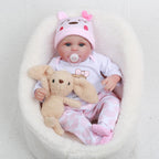 CHAREX Reborn Bebé Muñeca Niña - 16 Pulgadas Muñeca Recién Nacida de Vinilo Suave Realista que Parece Real, Mejor Juguete para Niños 3+