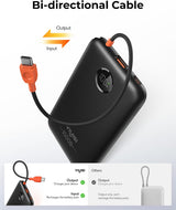 VIYISI Cargador portátil ultra delgado pequeño 10000mah con cable U...