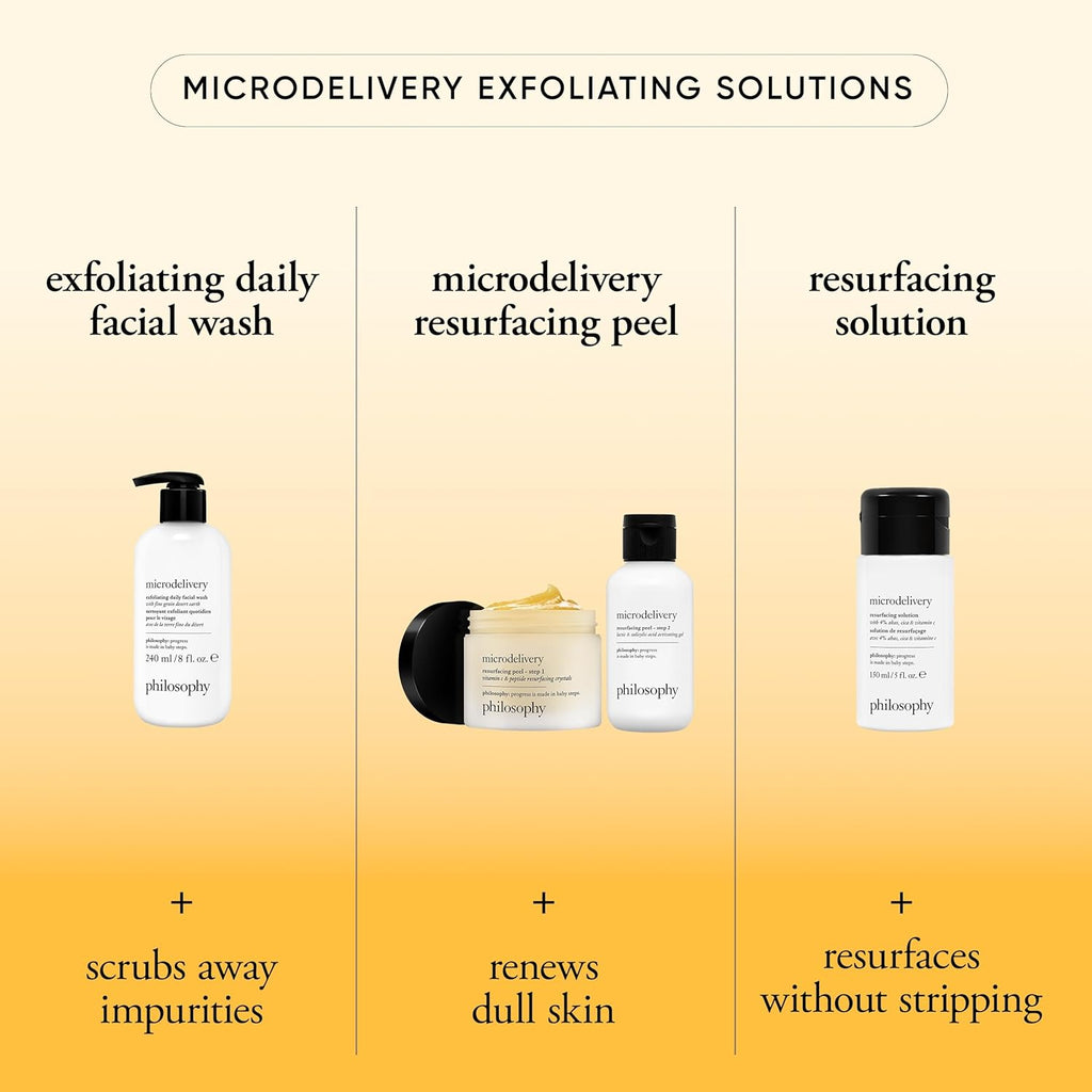 philosophy El lavado facial diario exfoliante microdelivery, 16 Fl Oz