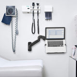 VIVO Soporte de pared para laptop con brazo neumático extensible aj...