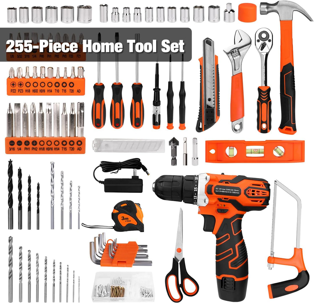 Juego de herramientas de 255 piezas \u2013 Kit de herramientas con...