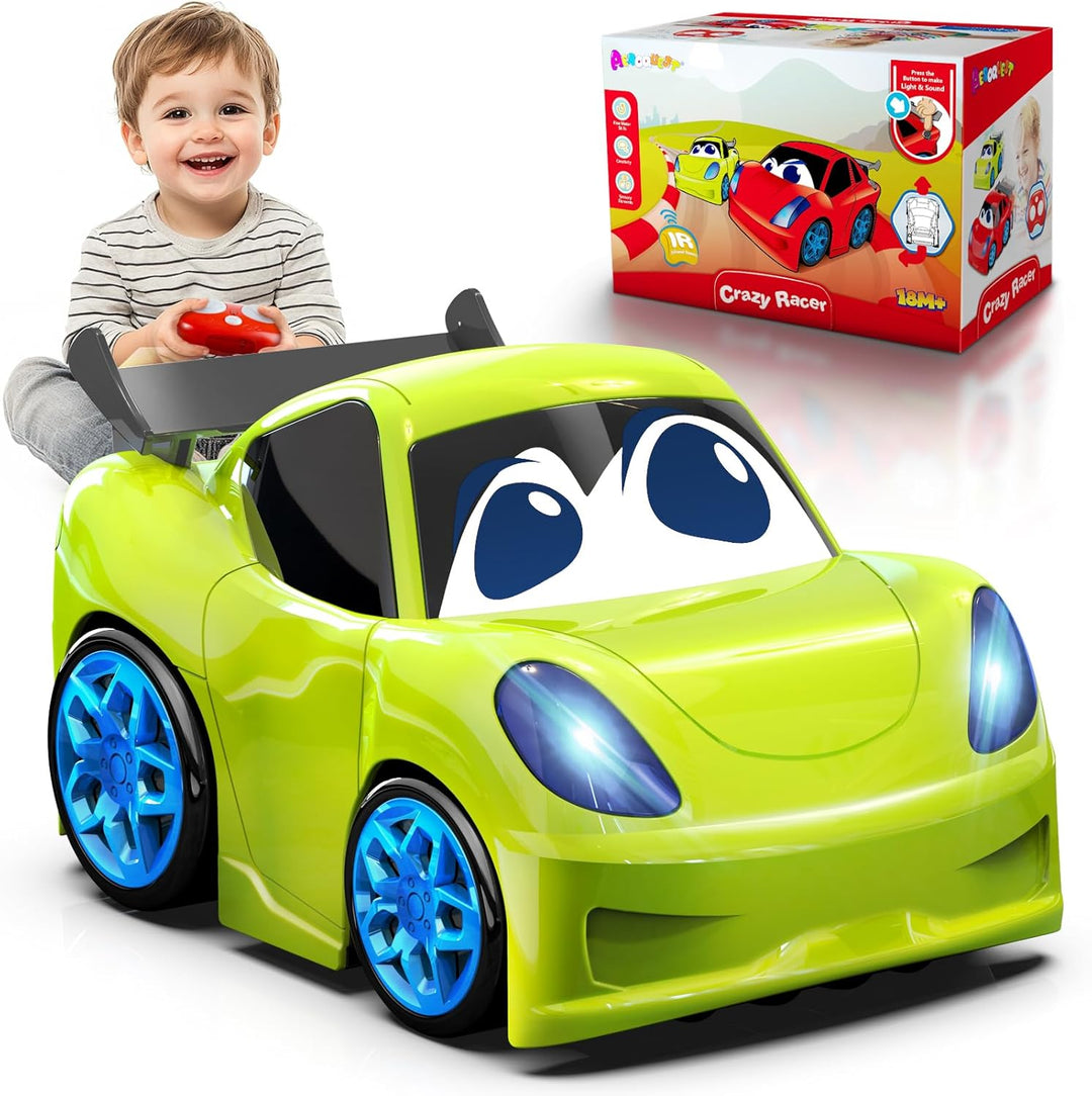 AEROQUEST Coche de control remoto para niños pequeños con luces edu...
