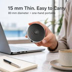 Micrófono de computadora de 360° para escritorio, micrófono de PC de conferencia USB, tecnología de cancelación de ruido, grabación, Skype, clase en línea, informador de corte, plug & play