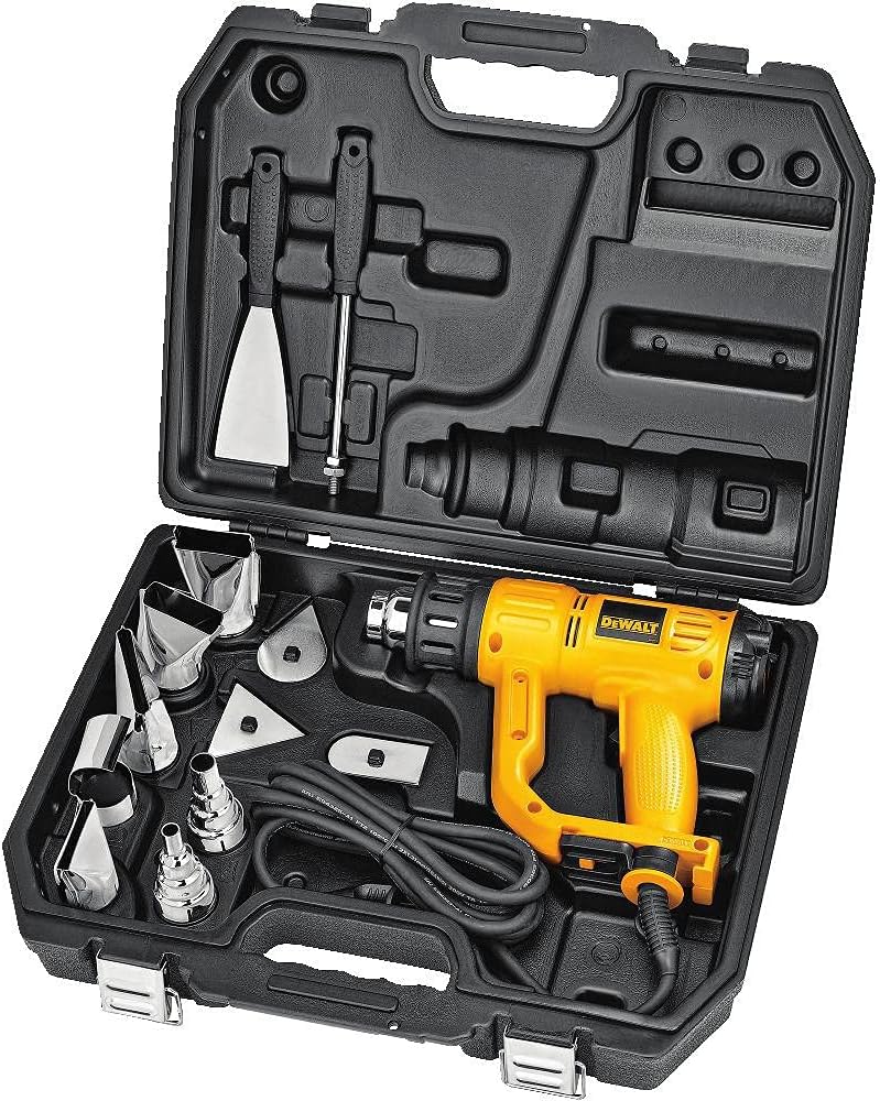 Pistola de calor DeWalt d26960 K para trabajo pesado, con pantalla LCD