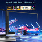 FEZOBR Extensor de pantalla triple para portátil de 14.2 pulgadas,...