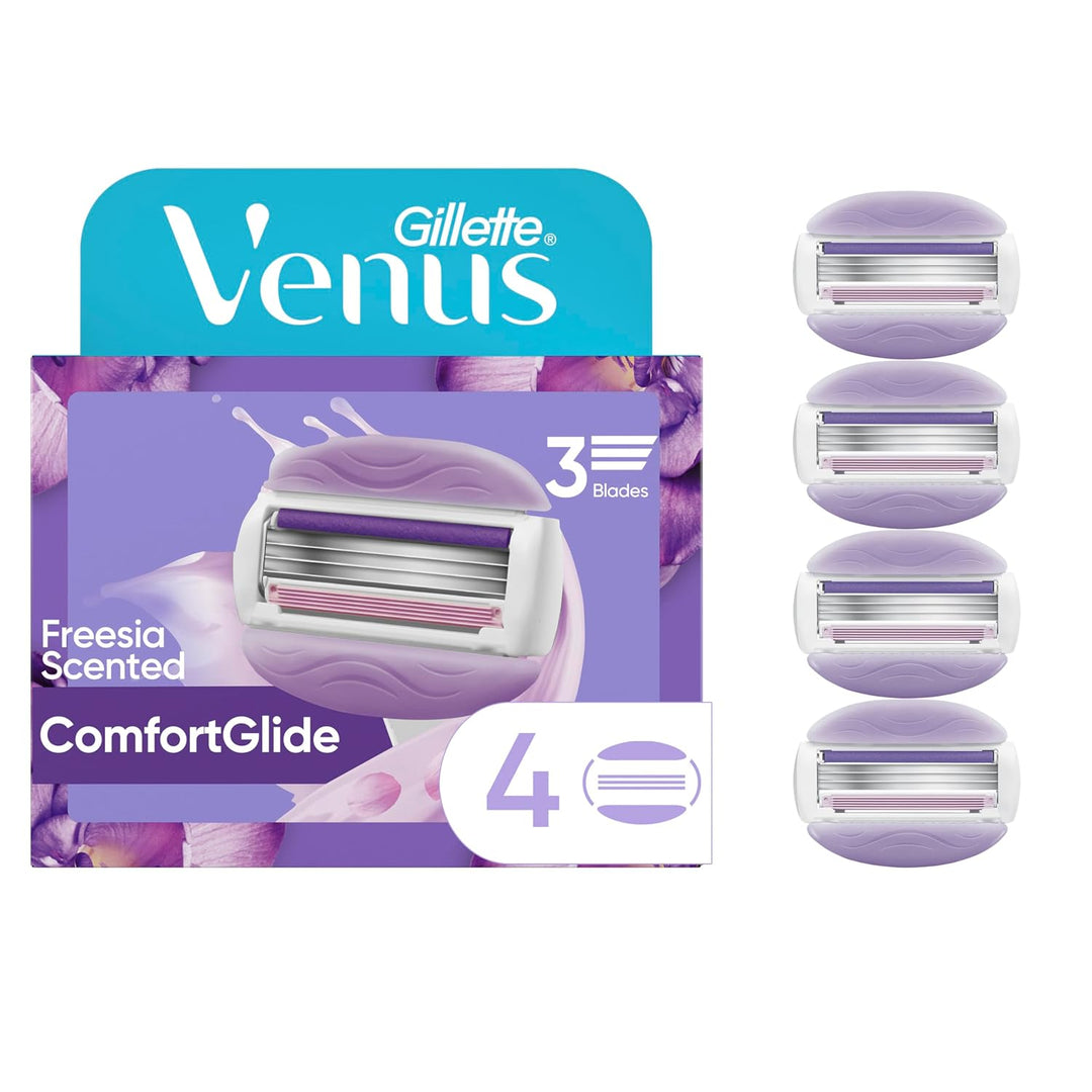 Gillette Venus ComfortGlide Freesia - Recargas de cuchillas de afei...