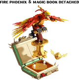 Juego de 1252 piezas Moc Fire Phoenix con bloque de