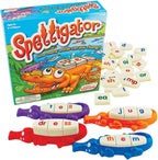 Juego de construcción de palabras Spelligator de Junior Learning, Edades 5-9, Conciencia fonémica, 75 fichas de letras