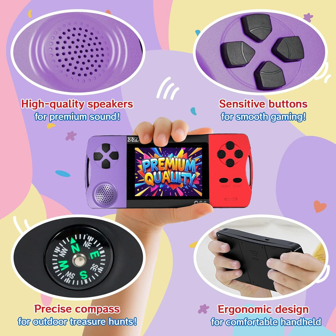 Juegos de mano de 16 bits para niños con pantalla grande IPS de 3.2...