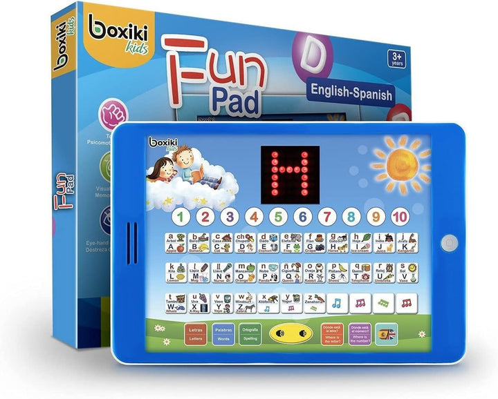 Gráfico interactivo bilingüe de pared del alfabeto en inglés y espa...