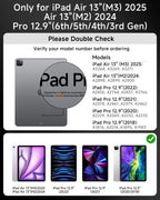 Funda de teclado Bluetooth inalámbrica de 360 ° para iPad Air de 13