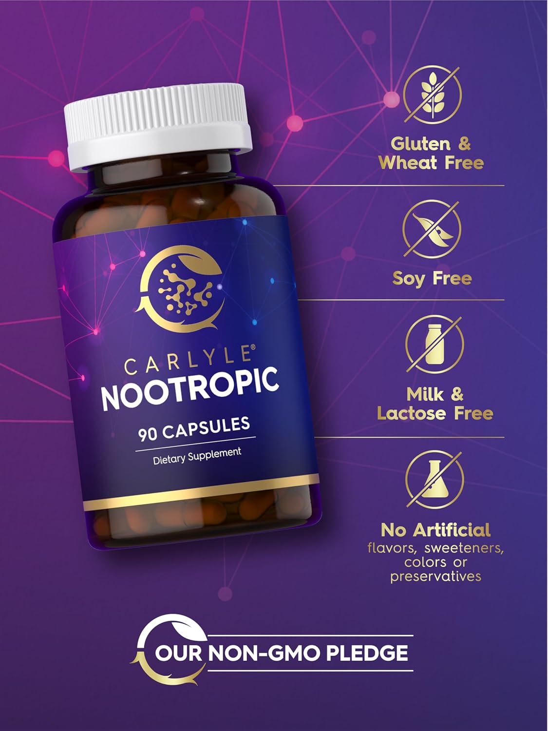 Carlyle Suplemento nootrópico Brain | 90 cápsulas