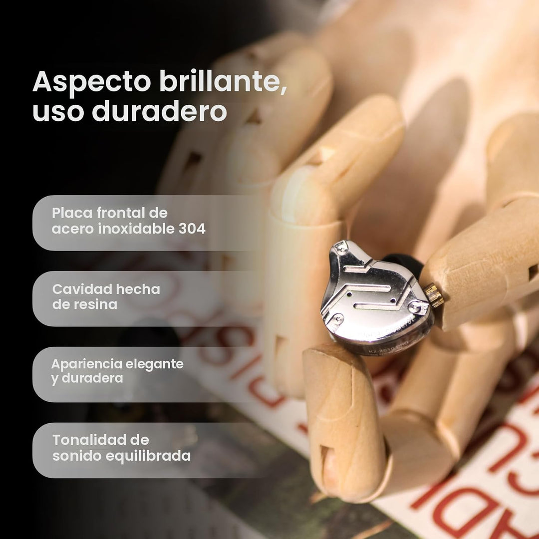 Linsoul KZ ZS10 Pro, 4BA+1DD, 5 controladores, auriculares intraaur...