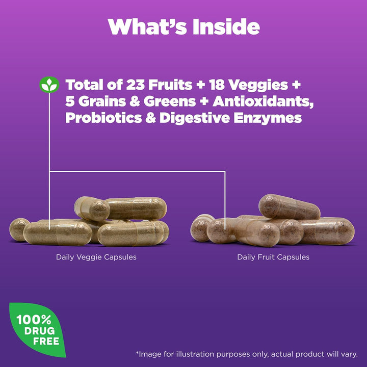 Natrol JuiceFestiv Daily Fruit &amp; Veggie con SelenoExcell y alim...