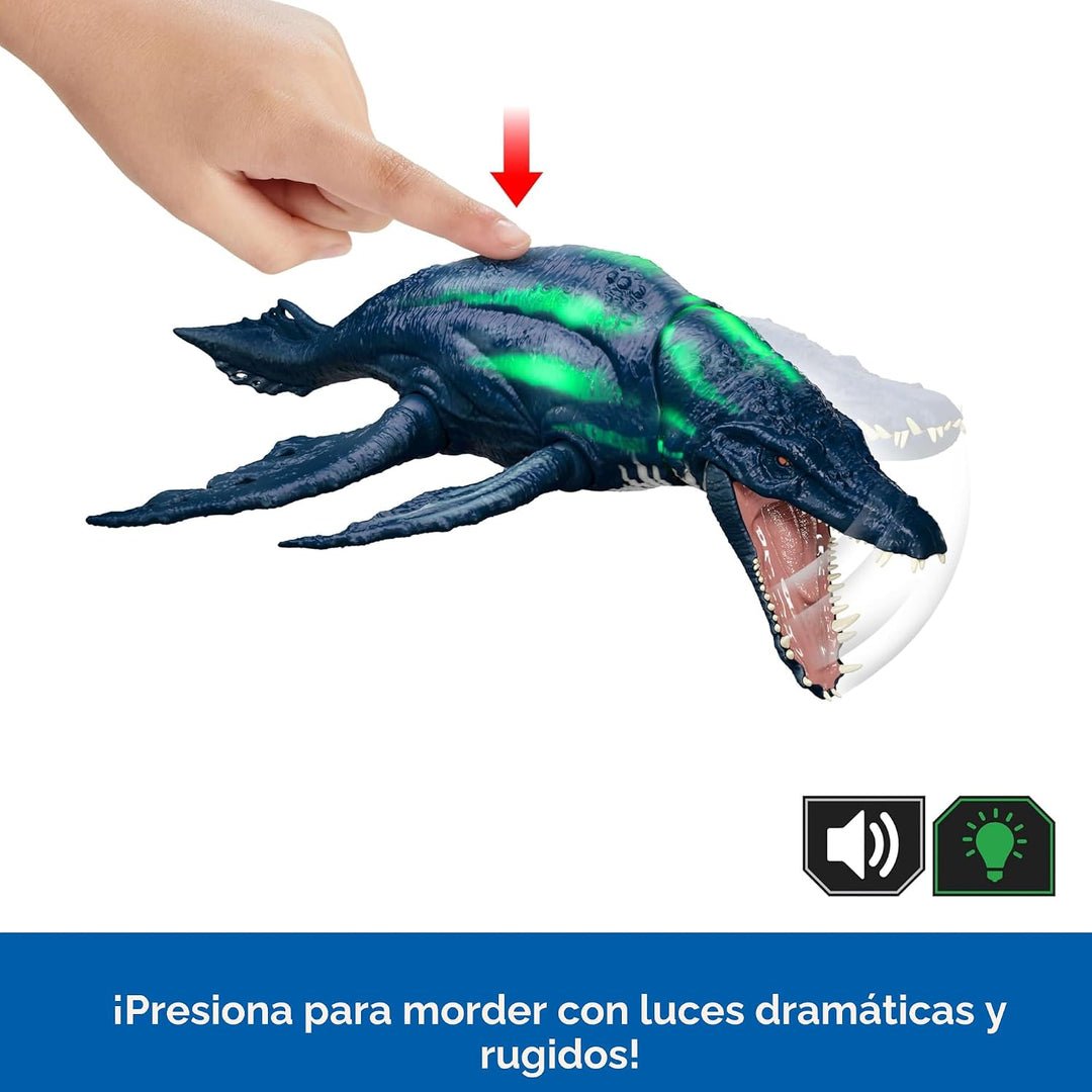 Mattel Figura de acción de dinosaurio Jurassic World Wild Roar Brac...