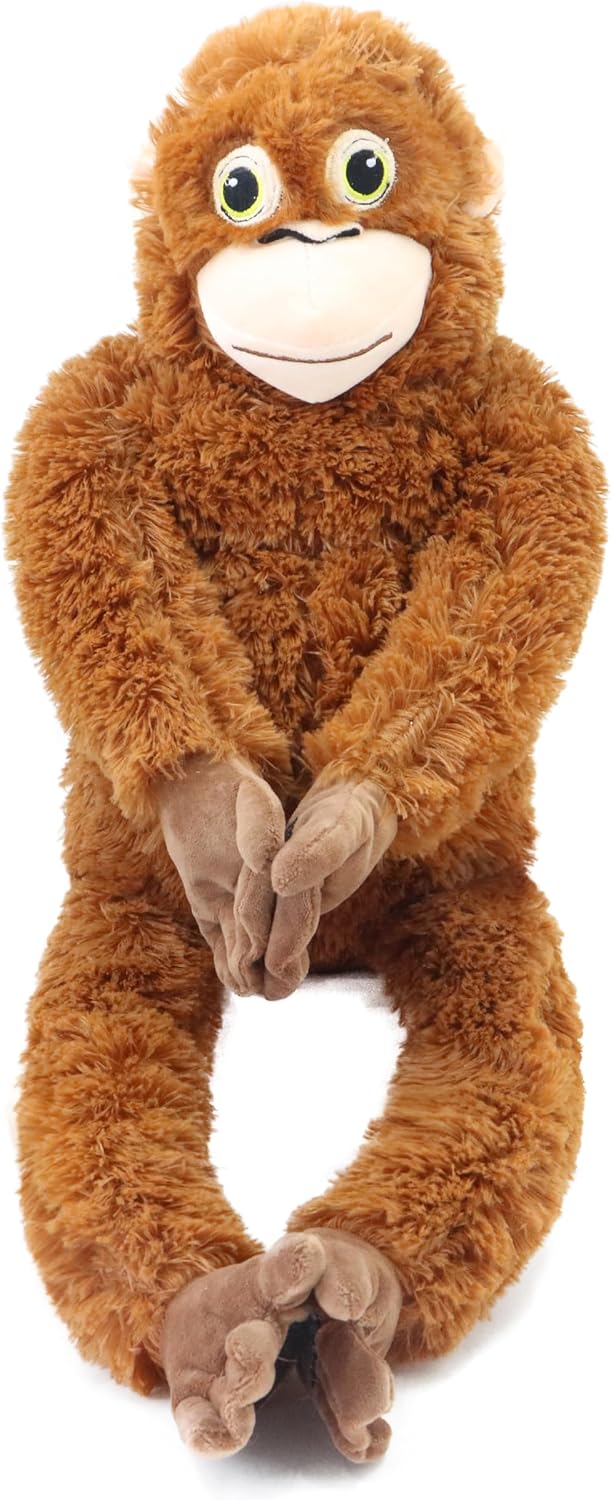 Aqushymallow Cow Peluche de mono grande de 24 pulgadas, suave almoh...