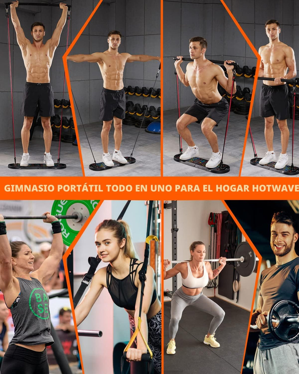 Tabla de Flexiones Push Up, Tabla de Flexiones Portátil, Barra de Flexiones Plegable 20 en 1