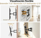Soporte de pared ultra delgado de 1,3" para televisores de 32 a 75