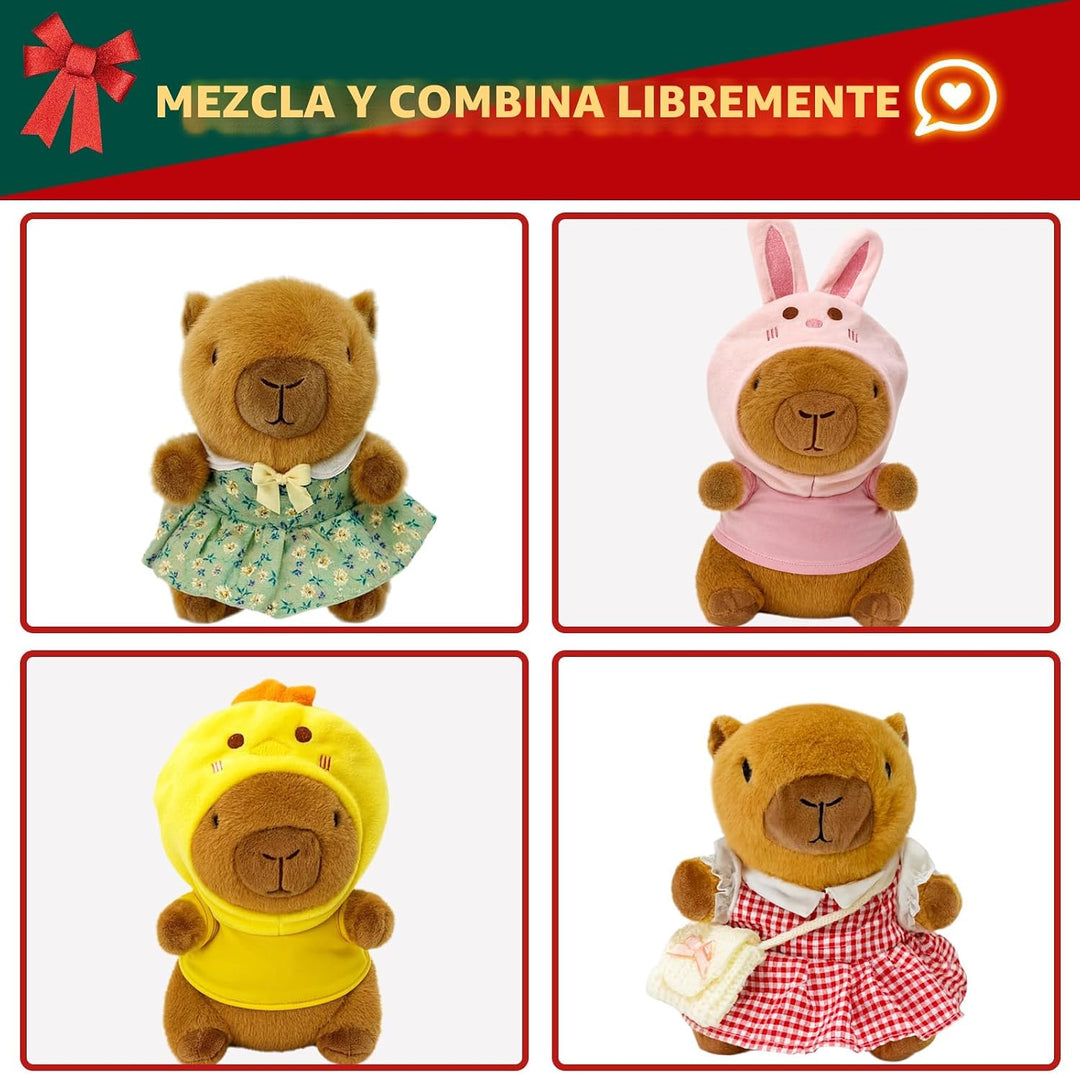 TITQWOP Juego de 9 piezas de peluche Capybara adecuado para niños y...