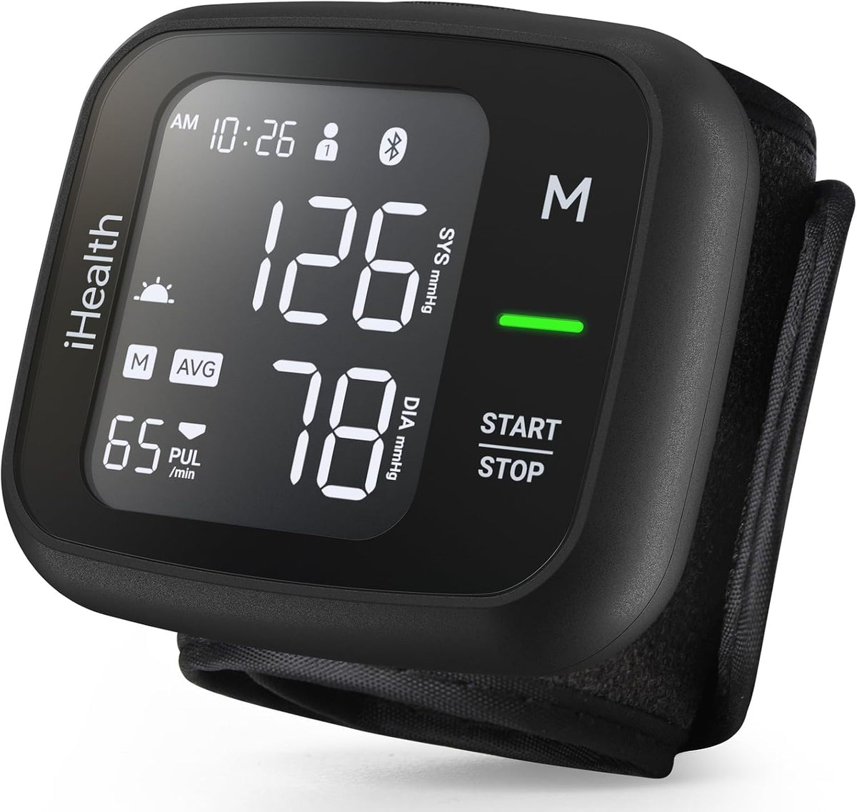 iHealth Monitor de presión arterial de muñeca Bluetooth Pulse para uso