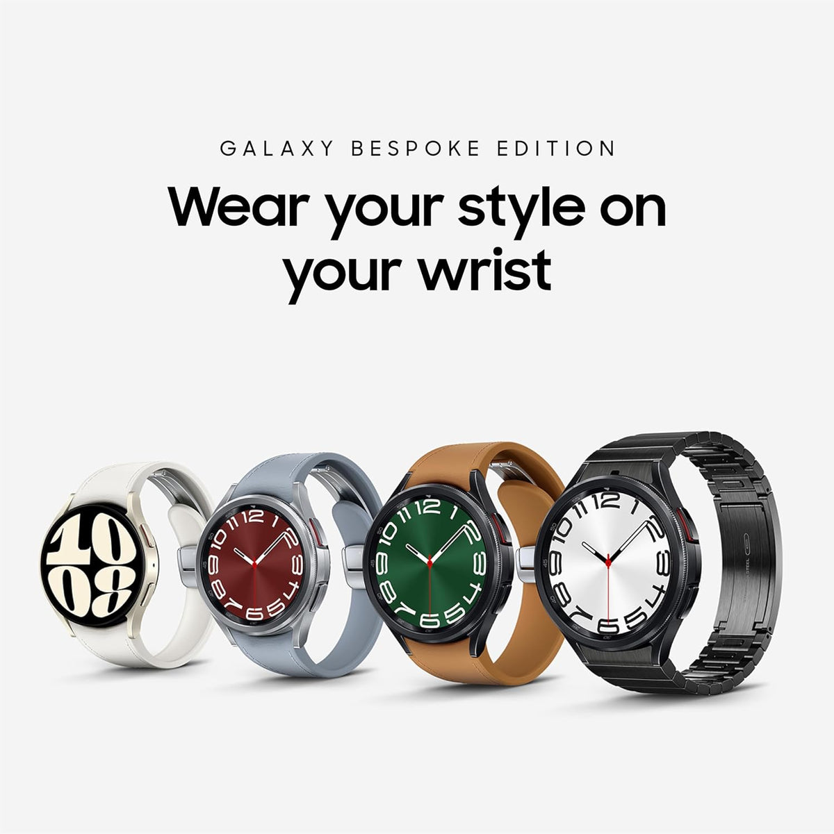 Samsung Galaxy Watch 6 Bespoke Edition - Reloj inteligente con Bluetooth exclusivo de 1.73 pulgadas, salud, fitness, sueño, rastreador de recursos humanos, batería mejorada, cristal de zafiro, versión estadounidense, correa plateada con hebilla D, azul