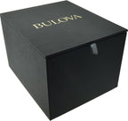 Bulova Reloj de Vestir para Hombre Classic Diamond, Reloj Quartz de 3 Manecillas con Fecha, Correa de Acero Inoxidable, 41mm