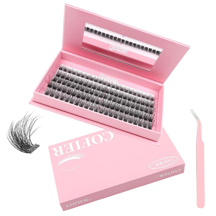 Kit de Racimos de Pestañas Wispy, 100 Piezas de Racimos de Pestañas...