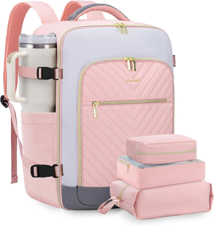 LOVEVOOK Mochila de viaje grande, mochila de mano para aviones, Moda