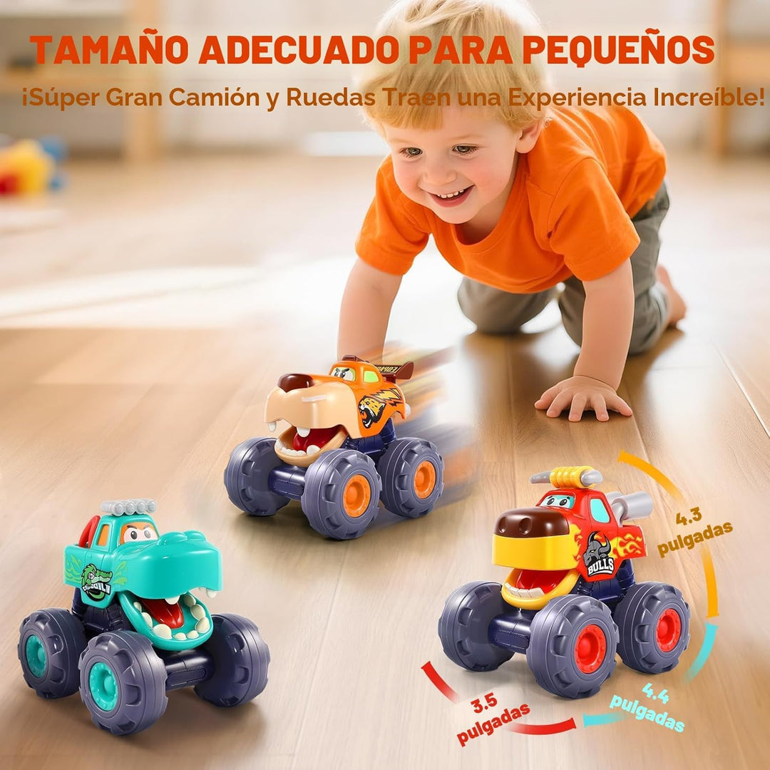 OCATO Juguetes de auto para niños de 1 año, camión monstruo de jugu...