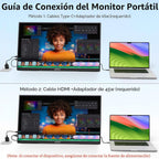 Innoview 23.8\u201D 4K Monitor portátil grande, UHD (3840*2160) 100...