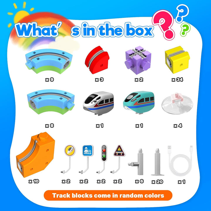 Goody King Juego de tren eléctrico para niños kits de