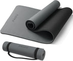 PAIDU POE Esterilla de Yoga (10 mm) Colchoneta de Fitness Extra Gruesa 72"x24" con Correa de Transporte